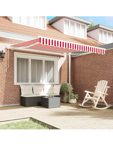 Tenda Retrattile Rosso e Bianco 300 x 250 cm