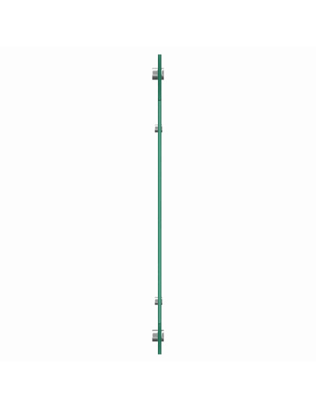 Schienale da cucina 2 pcs Bianco 120 x 50 cm vetro temperato