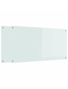 Schienale da cucina 2 pcs Bianco 120 x 60 cm vetro temperato 2