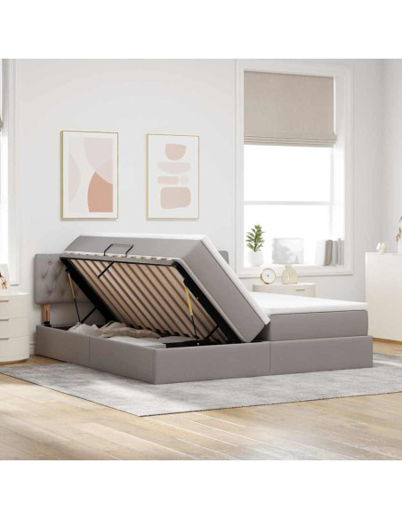 Letto con Contenitore Talpa 180 x 200 cm Pelle Sintetica