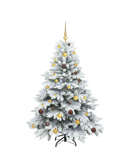 Albero di Natale artificiale con 150 LED Verde 150 cm PE e PVC