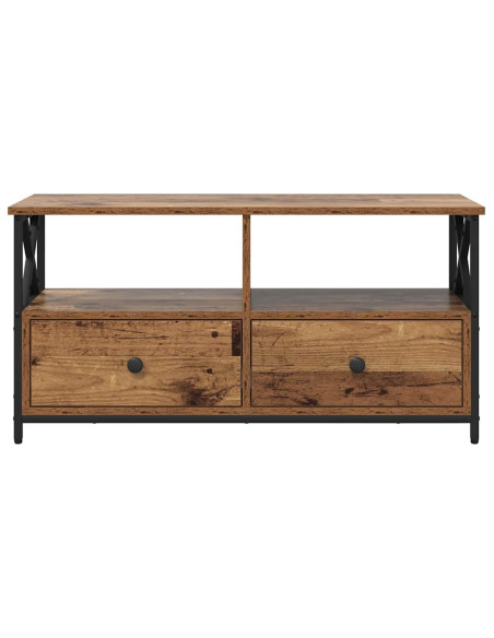 Mobile TV con cassetto Legno vecchio 90 x 33 x 45 cm