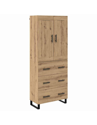 Credenza con cassetto Rovere artigianale 69,5 x 34 x 180 cm