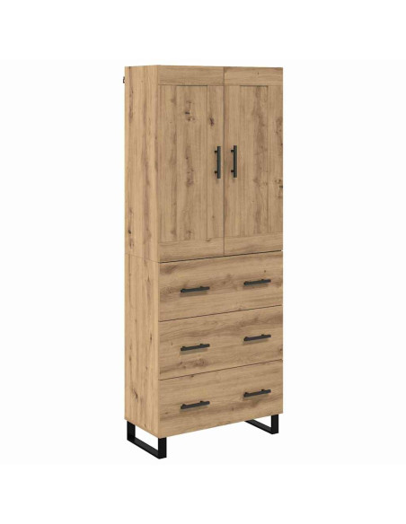 Credenza con cassetto Rovere artigianale 69,5 x 34 x 180 cm