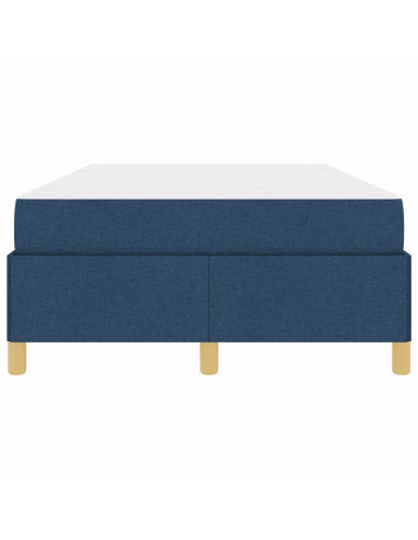 Struttura del letto con materasso Blu 120 x 190 cm Tessuto