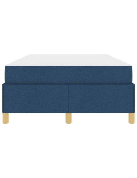 Struttura del letto con materasso Blu 120 x 190 cm Tessuto