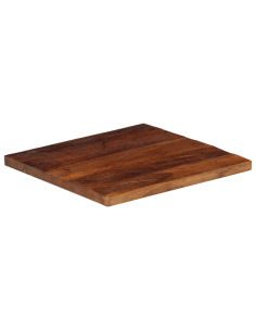 Piano Tavolo 40x40x2,5 cm Quadrato Legno Massello di Recupero 2