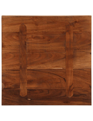 Piano Tavolo 40x40x2,5 cm Quadrato Legno Massello di Recupero