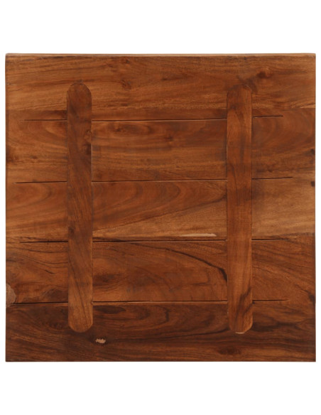 Piano Tavolo 40x40x2,5 cm Quadrato Legno Massello di Recupero