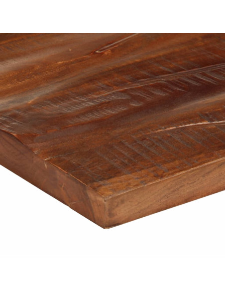 Piano Tavolo 40x40x2,5 cm Quadrato Legno Massello di Recupero