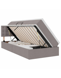 Letto con contenitore e LED con led Talpa 90 x 200 cm Tessuto 2