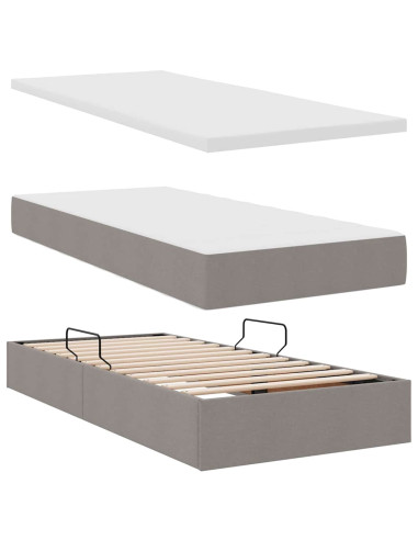 Letto con Contenitore Talpa 180 x 200 cm Pelle Sintetica