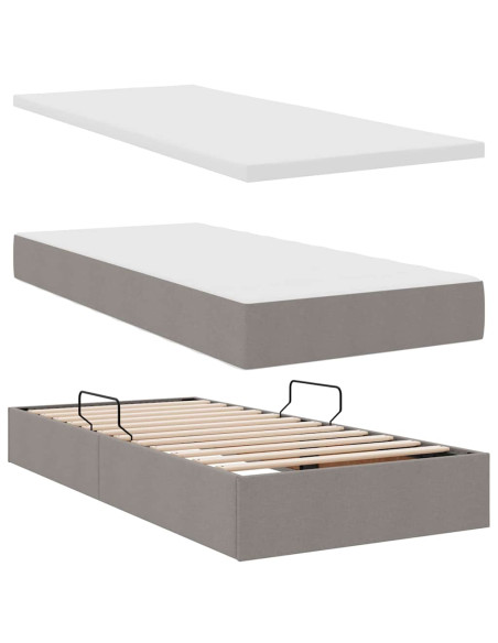 Letto con Contenitore Talpa 180 x 200 cm Pelle Sintetica