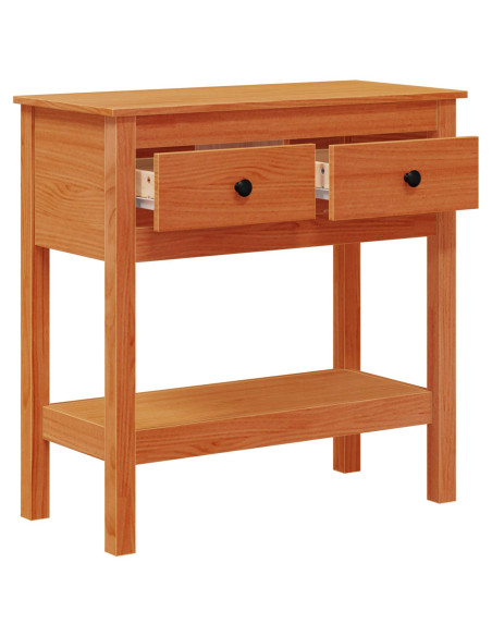 Tavolo consolle con cassetto Marrone cerato 75 x 35 x 75 cm