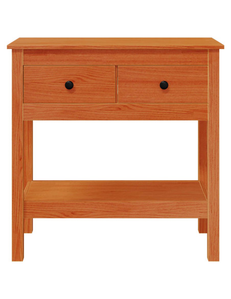 Tavolo consolle con cassetto Marrone cerato 75 x 35 x 75 cm
