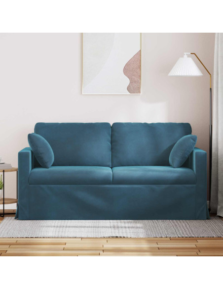 Divano Blu 158 x 78 x 80 cm Velluto