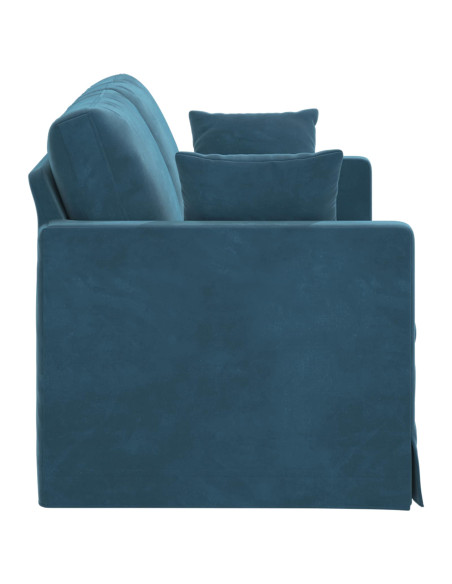 Divano Blu 158 x 78 x 80 cm Velluto