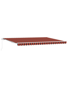 Tenda Retrattile Arancione e Marrone 500 × 350 cm 2