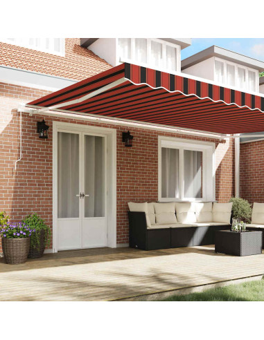 Tenda Retrattile Arancione e Marrone 500 × 350 cm