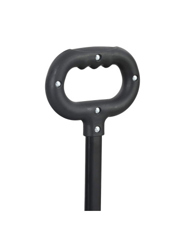 Carrello a Mano Pieghevole Nero 105 x 56.5 x 116 cm