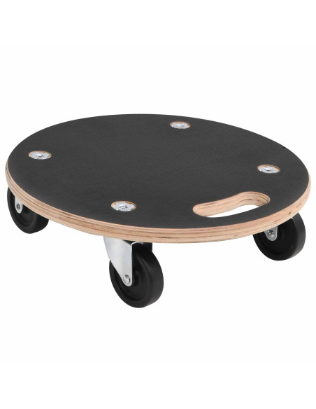 Carrello di Trasporto 6 pcs Grigio Legno compensato