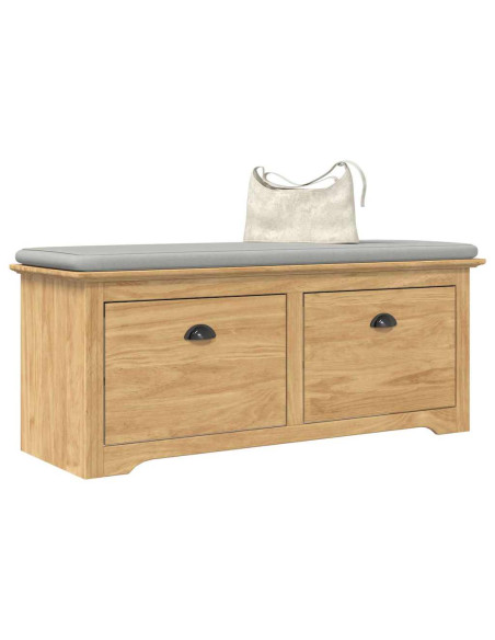 Panchina per corridoio BODO Marrone miele 118 x 40 x 50 cm