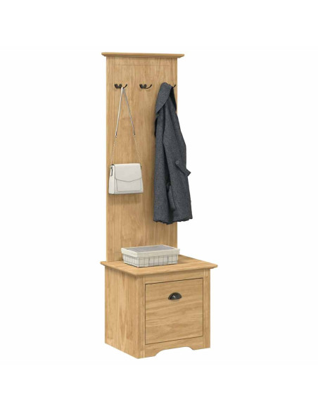 Armadio per corridoio BODO Marrone miele 50 x 40 x 156,7 cm