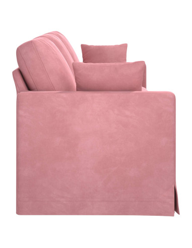 Divano Rosa 228 x 78 x 80 cm Velluto