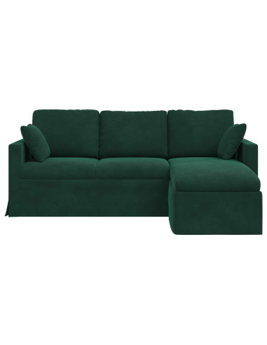 Divano Verde Scuro 198 x 134 x 80 cm Velluto