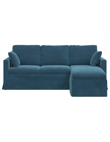 Divano Blu 198 x 134 x 80 cm Velluto