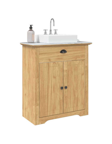 Mobile da Bagno con porta BODO Marrone miele 70 x 35 x 80 cm
