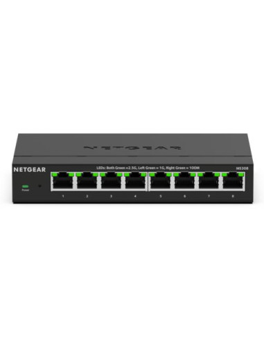 NETGEAR MS308 Non gestito 2.5G Ethernet (100/1000/2500) Nero