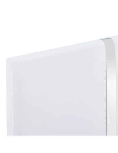 Giroletto senza Materasso Bianco in Similpelle 90x200 cm