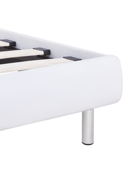 Giroletto senza Materasso Bianco in Similpelle 90x200 cm