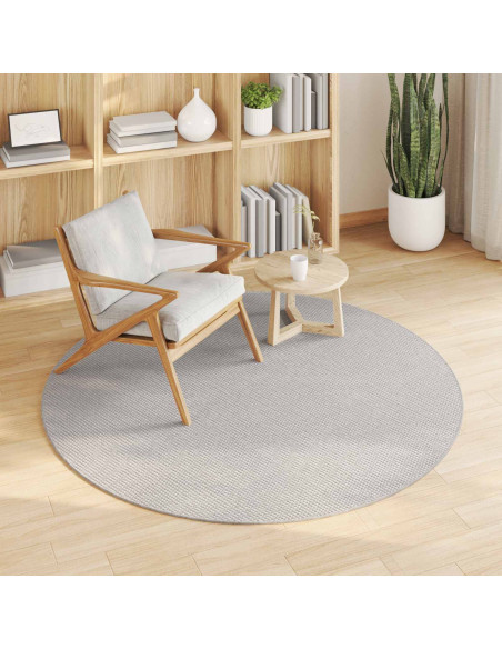 Tappeti per area HUARTE Crema e Grigio Ø 120 CM Poliestere