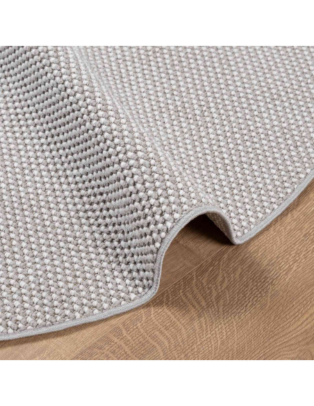 Tappeti per area HUARTE Crema e Grigio Ø 120 CM Poliestere