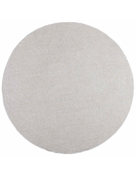 Tappeti per area HUARTE Crema e Grigio Ø 160 CM Poliestere