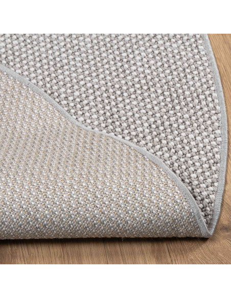 Tappeti per area HUARTE Crema e Grigio Ø 200 CM Poliestere