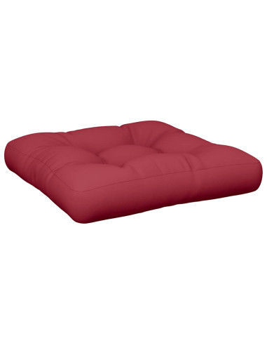 Cuscino per Pallet Rosso Vino 58x58x10 cm in Tessuto