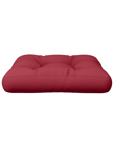 Cuscino per Pallet Rosso Vino 58x58x10 cm in Tessuto