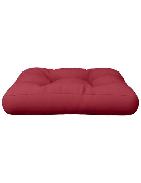Cuscino per Pallet Rosso Vino 58x58x10 cm in Tessuto