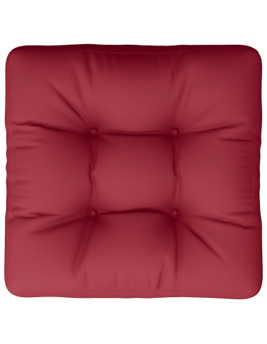 Cuscino per Pallet Rosso Vino 58x58x10 cm in Tessuto
