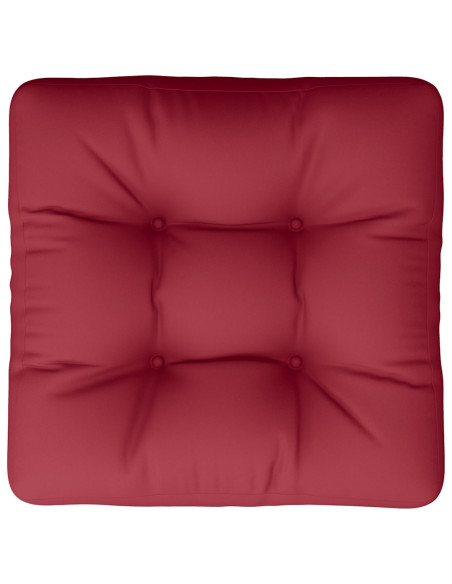Cuscino per Pallet Rosso Vino 58x58x10 cm in Tessuto
