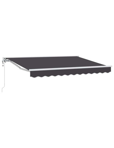 Tenda Retrattile Antracite 250 x 200 cm Poliestere e Metallo