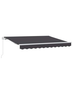 Tenda Retrattile Antracite 250 x 200 cm Tessuto 2