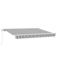 Tenda Retrattile Antracite 300 x 200 cm Tessuto 2