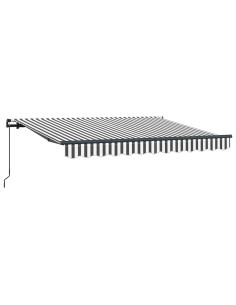 Tenda Retrattile Antracite 300 x 200 cm Tessuto 2