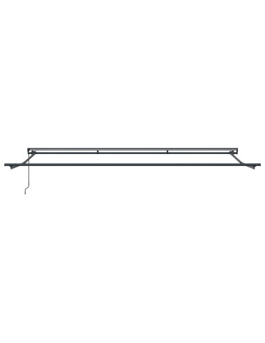 Tenda Retrattile Antracite e Bianco 500 × 300 cm