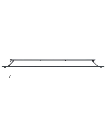 Tenda Retrattile Antracite e Bianco 500 × 300 cm