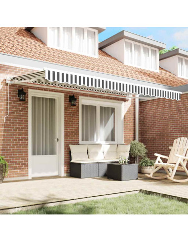 Telo di ricambio per tenda da sole Antracite e Bianco